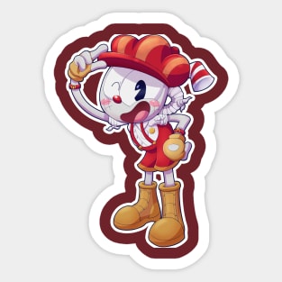 Steampunk Cuphead | Livdaneix Sticker